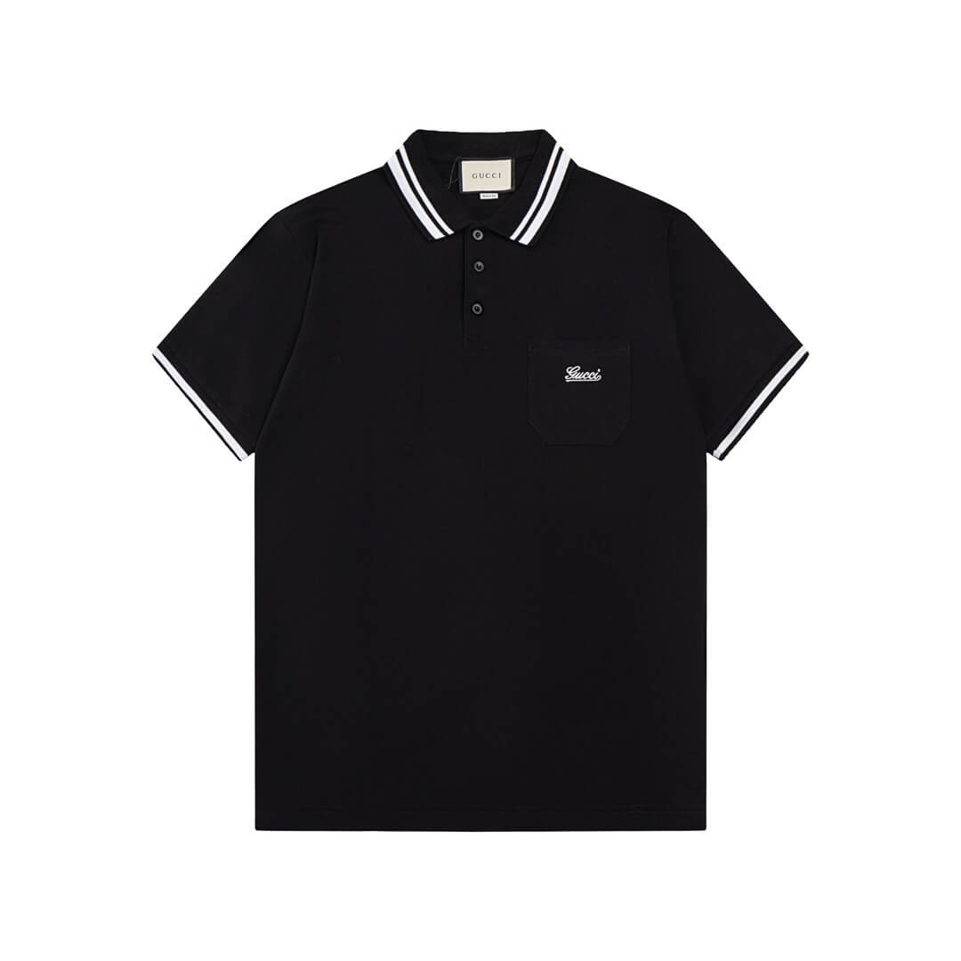 Camiseta polo con bordado de letras