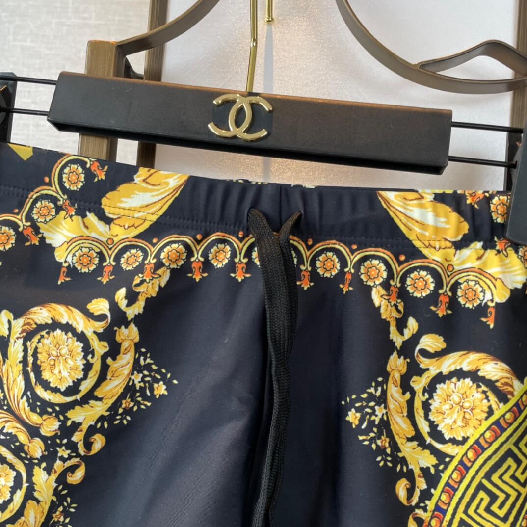 Gold Face Swim Trunks