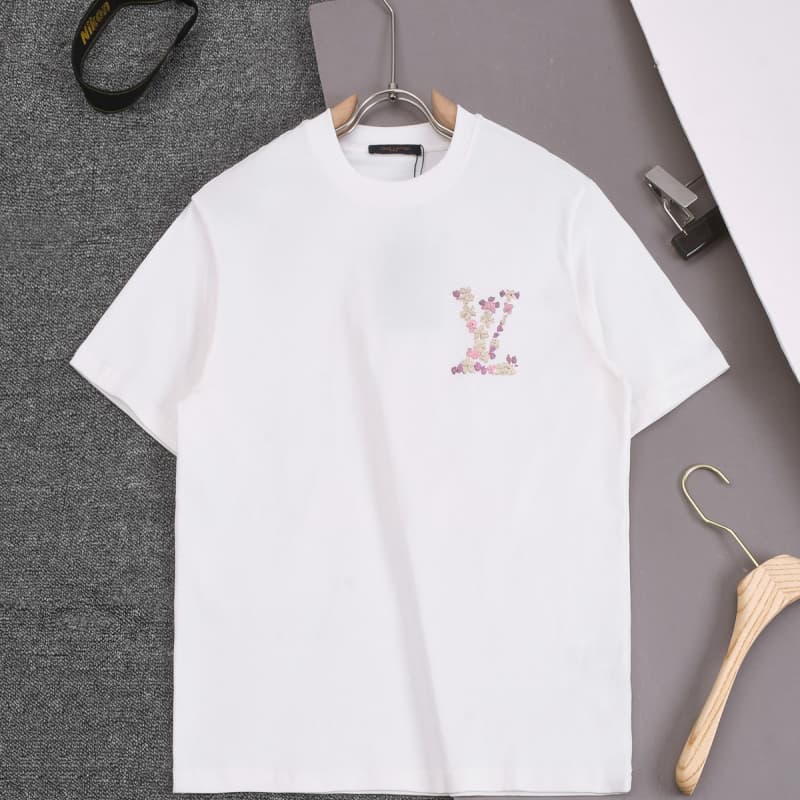 Camiseta con estampado floral abullonado