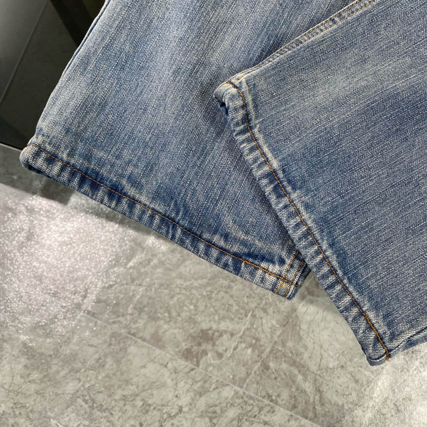 Red Embroidered Jeans