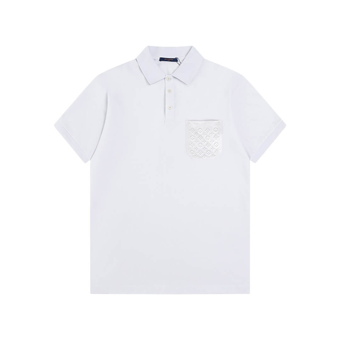 Camiseta polo con estampado de bolsillo