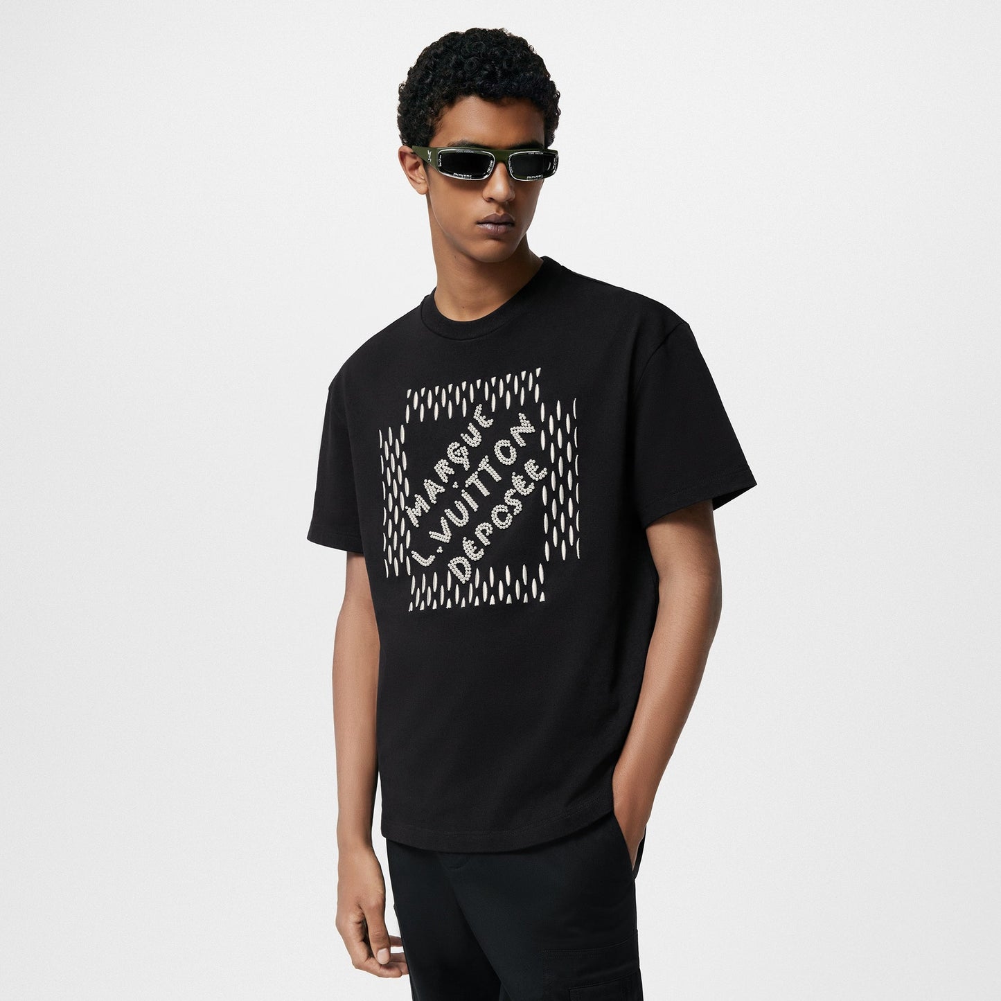Camiseta con estampado de letras