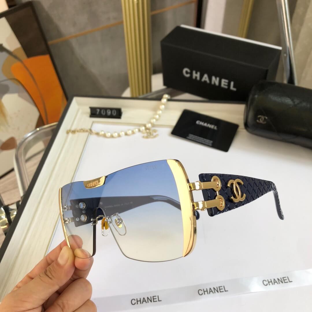 Gafas de sol de una pieza sin marco con diseño degradado