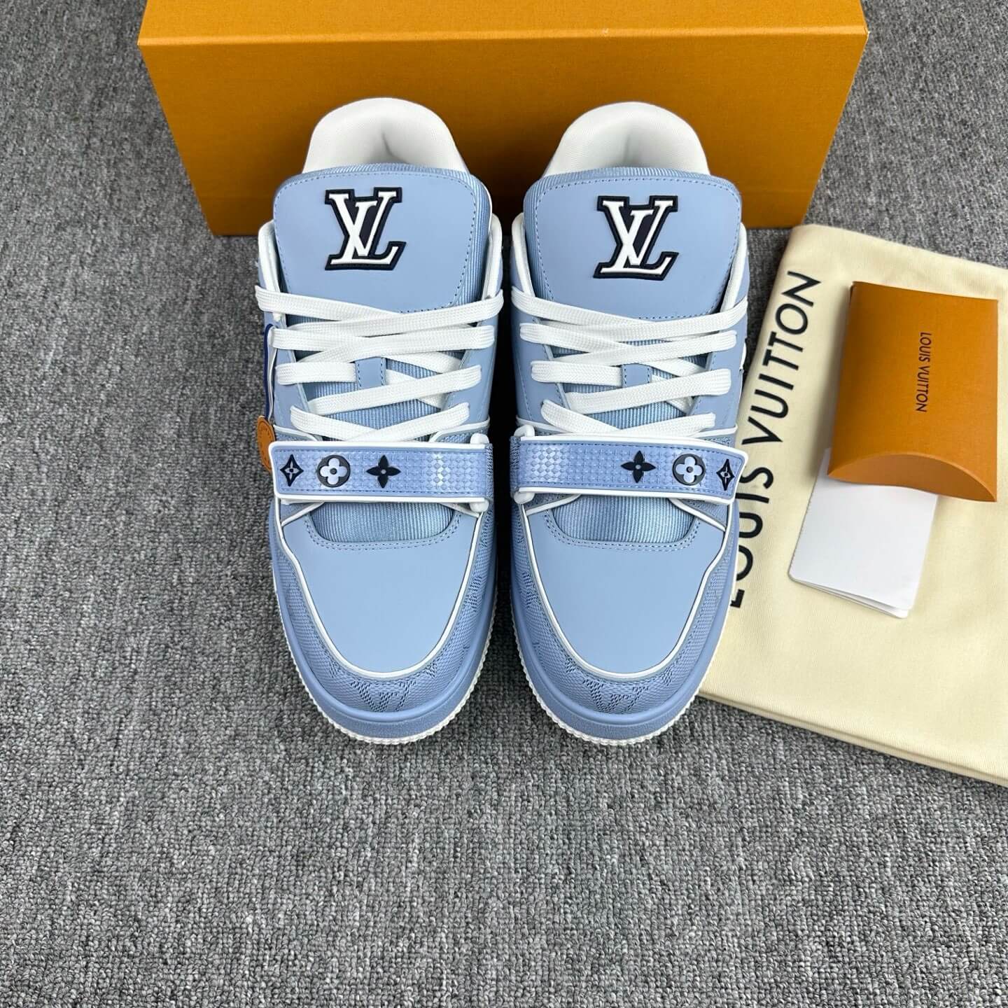 2025 New Blue Velcro Strap Sneakers