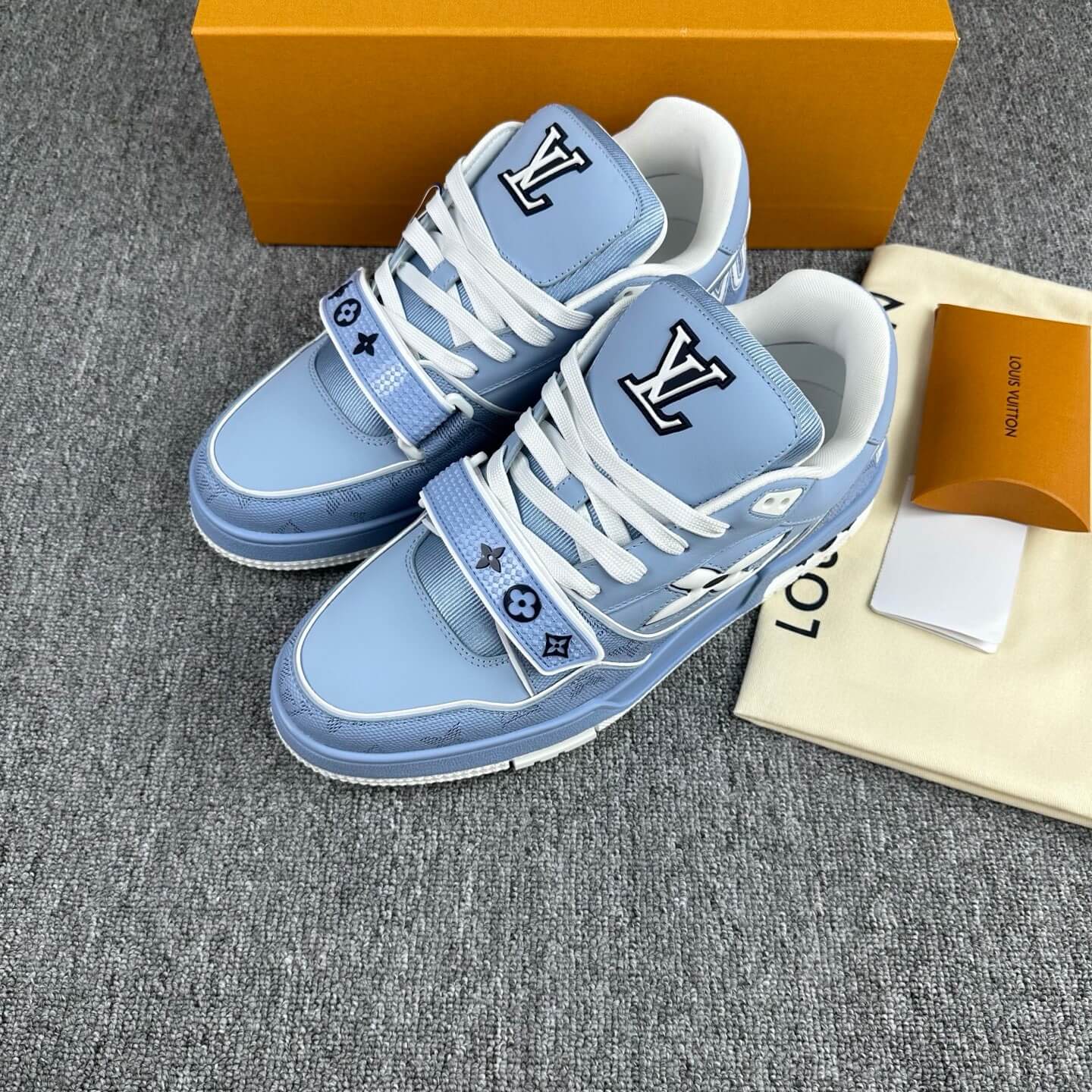 2025 New Blue Velcro Strap Sneakers