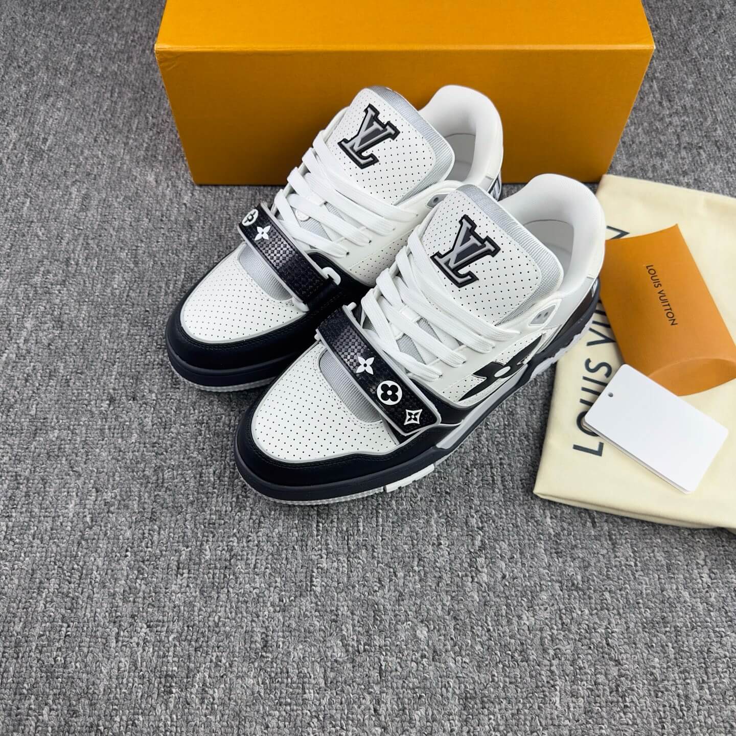 New Black Velcro Strap Sneakers