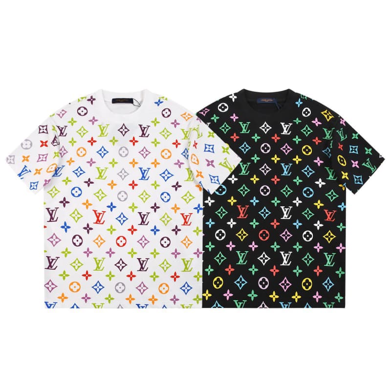 All-over Tricolor Print T-shirt