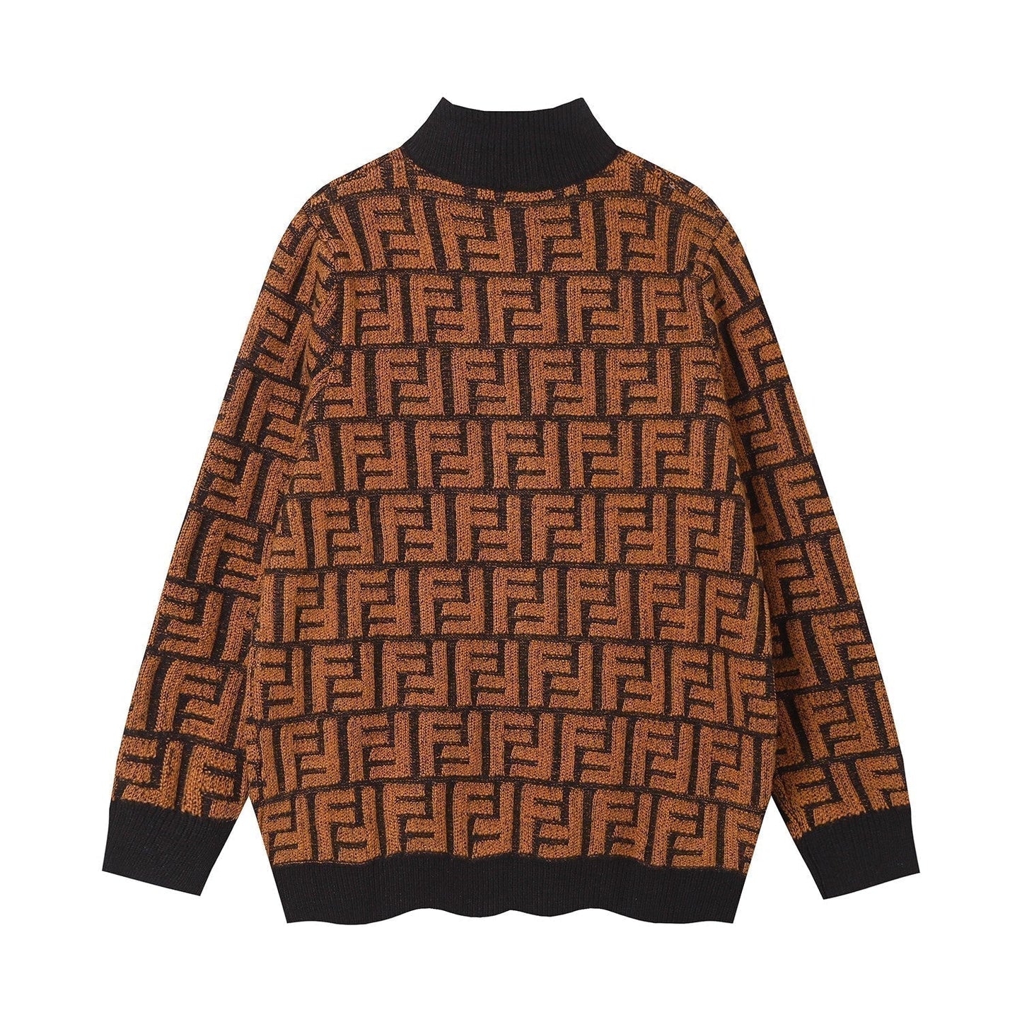 Chaqueta tipo suéter con estampado FF
