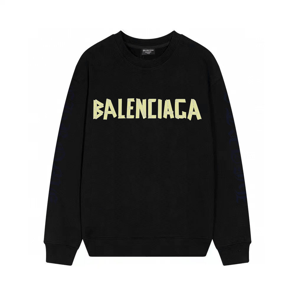 Sudadera con estampado de cinta adhesiva