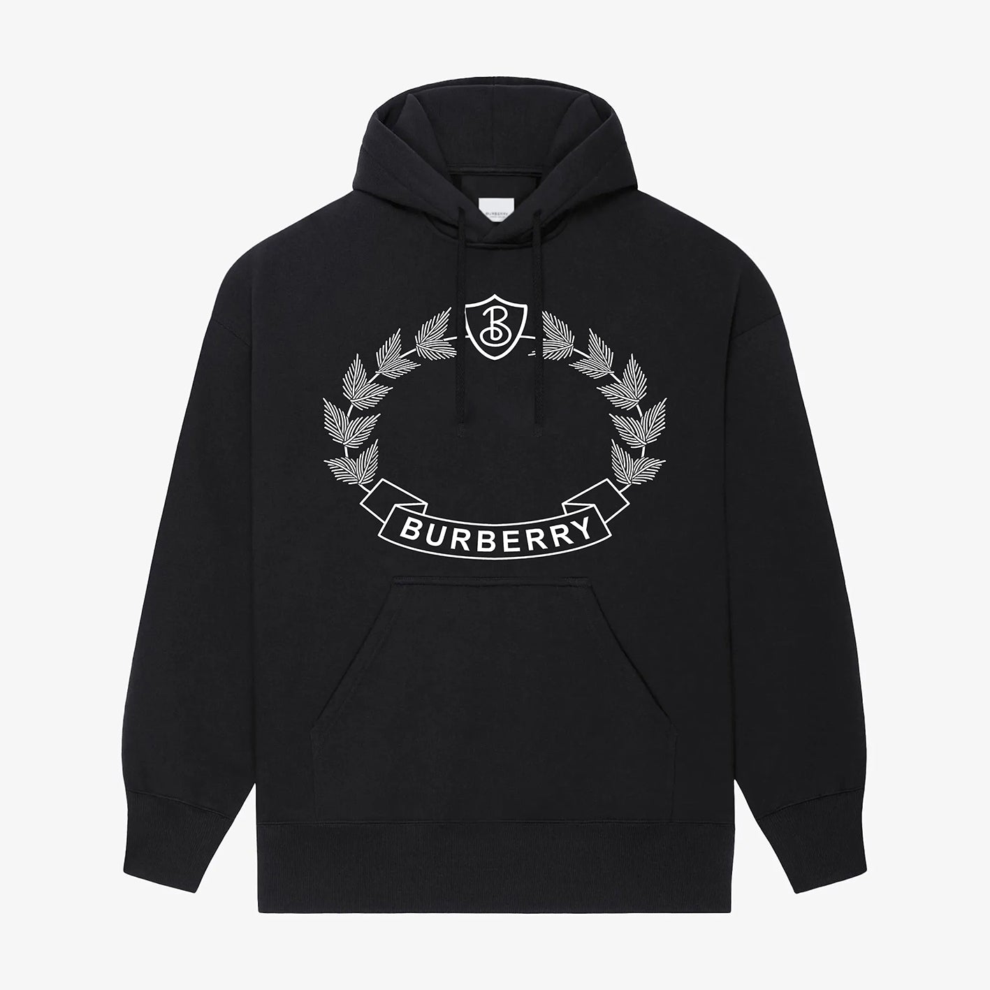 Sudadera con capucha con estampado de hoja de roble