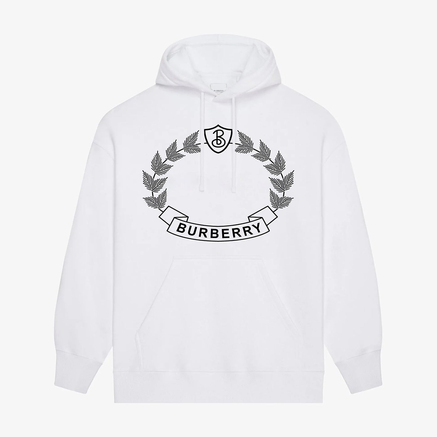 Sudadera con capucha con estampado de hoja de roble