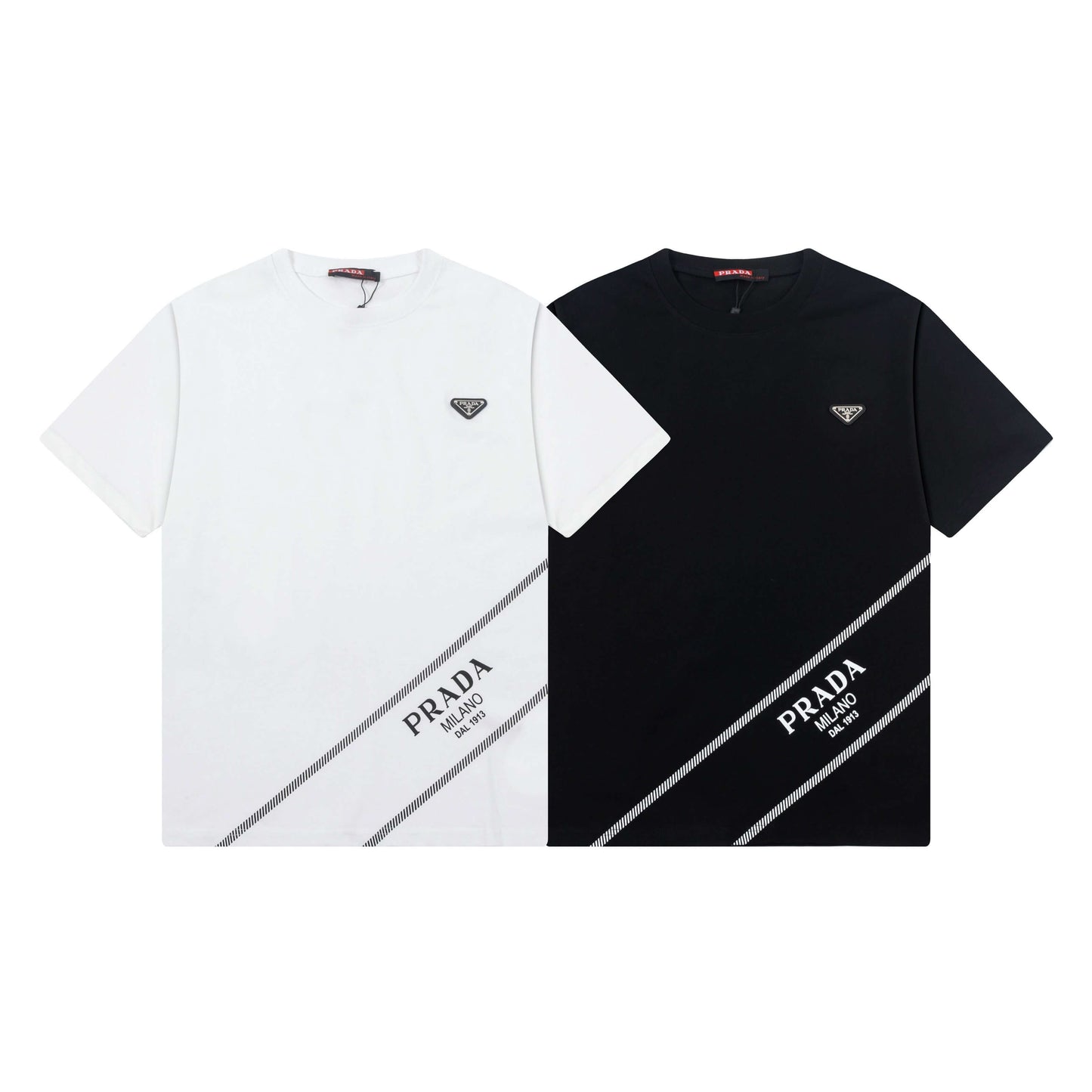 Camiseta clásica con estampado de triángulos