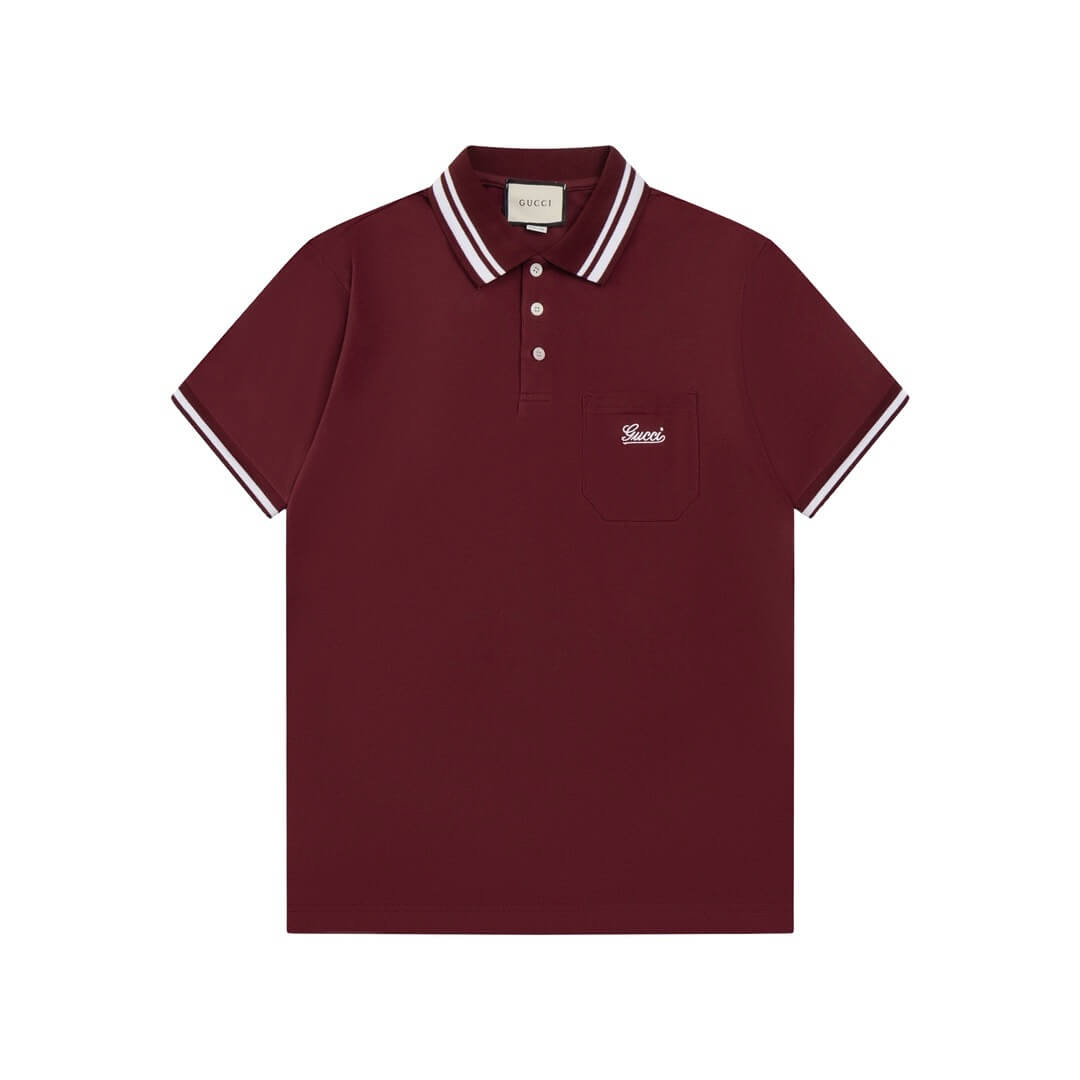 Camiseta polo con bordado de letras
