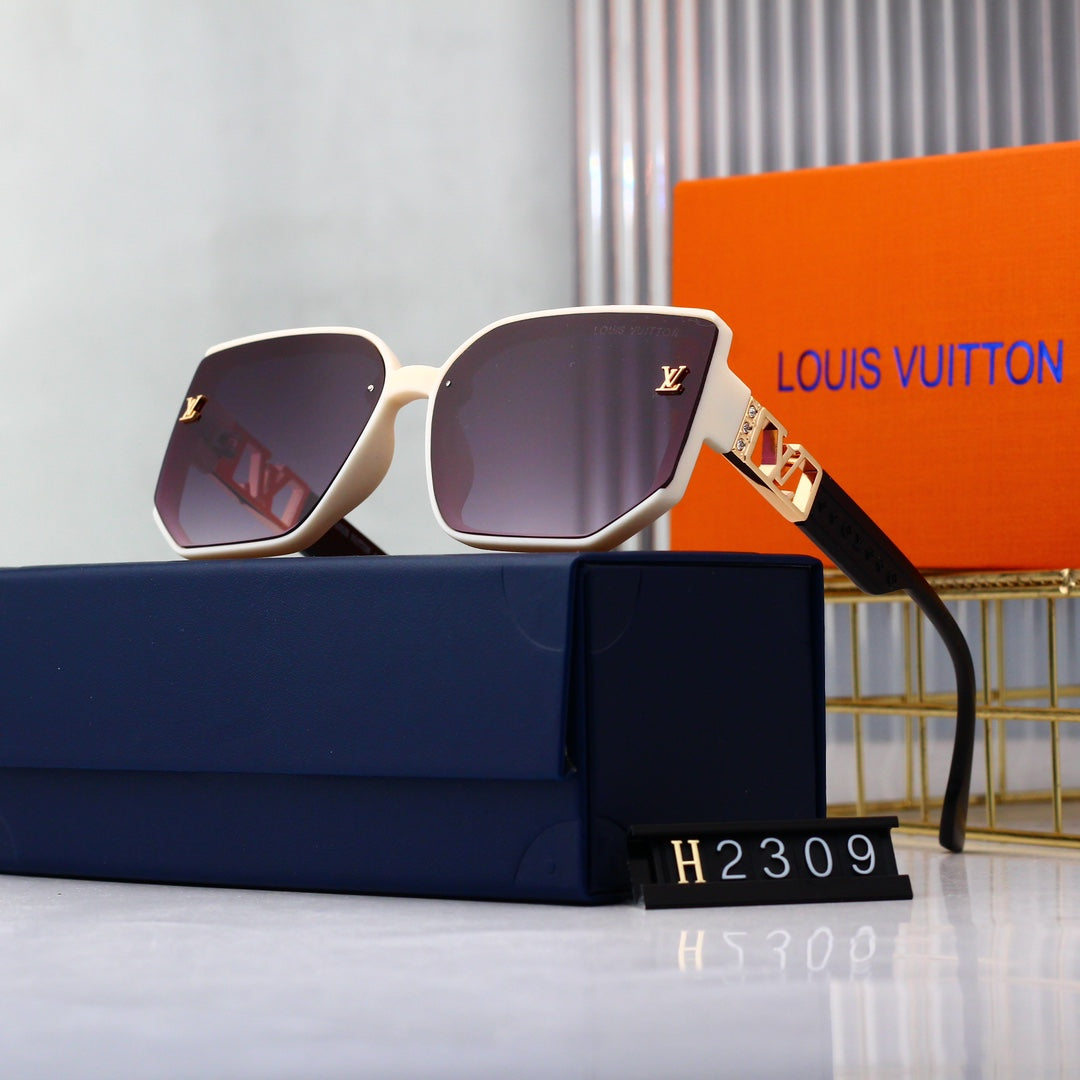 Gafas de sol hexagonales de gran tamaño