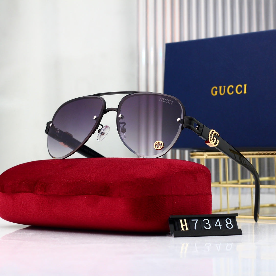 Gafas de sol de aviador con degradado