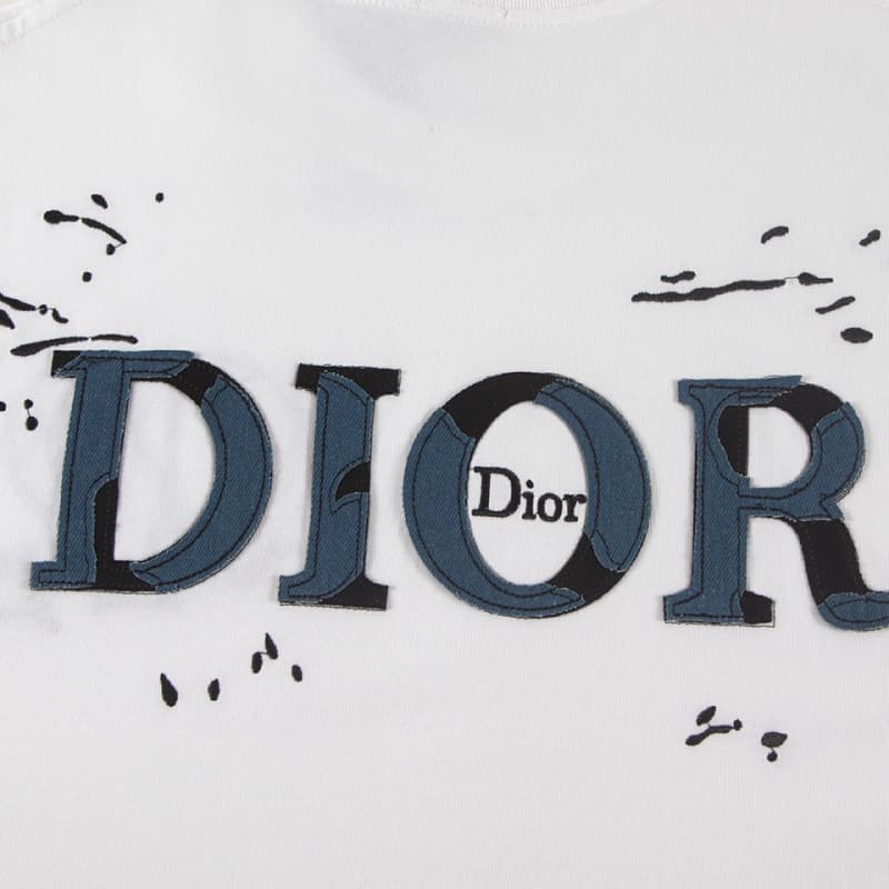 Embroidered Denim Patch T-Shirt