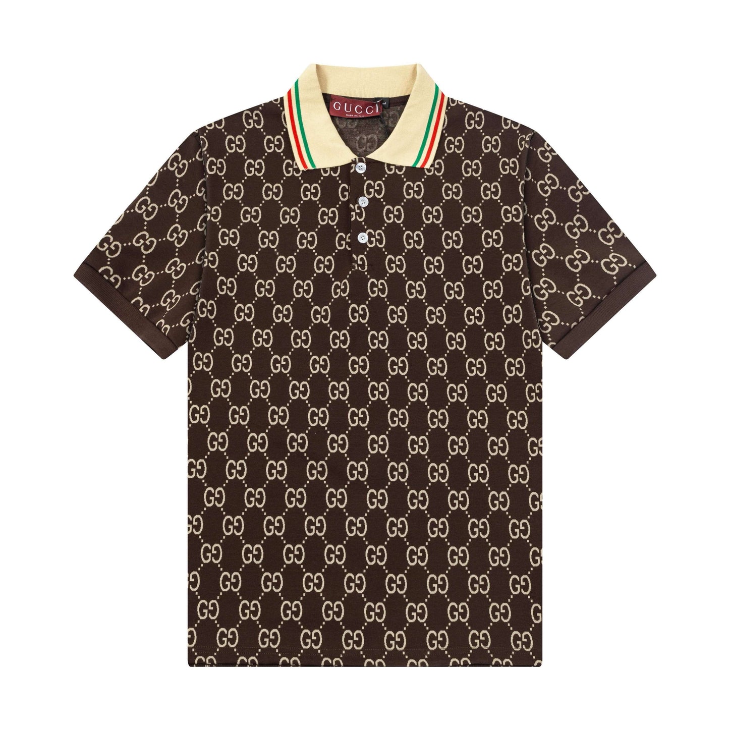 Polo con estampado completo de doble G