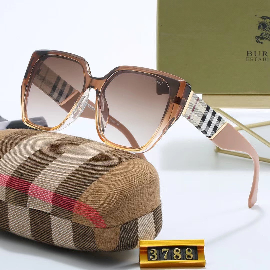 Gafas de sol clásicas con montura a cuadros