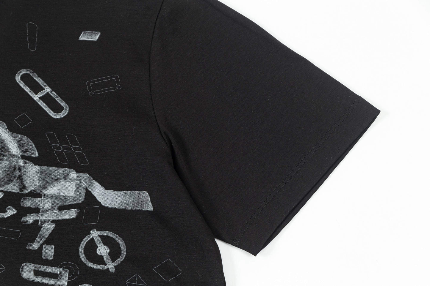 Camiseta con estampado azul