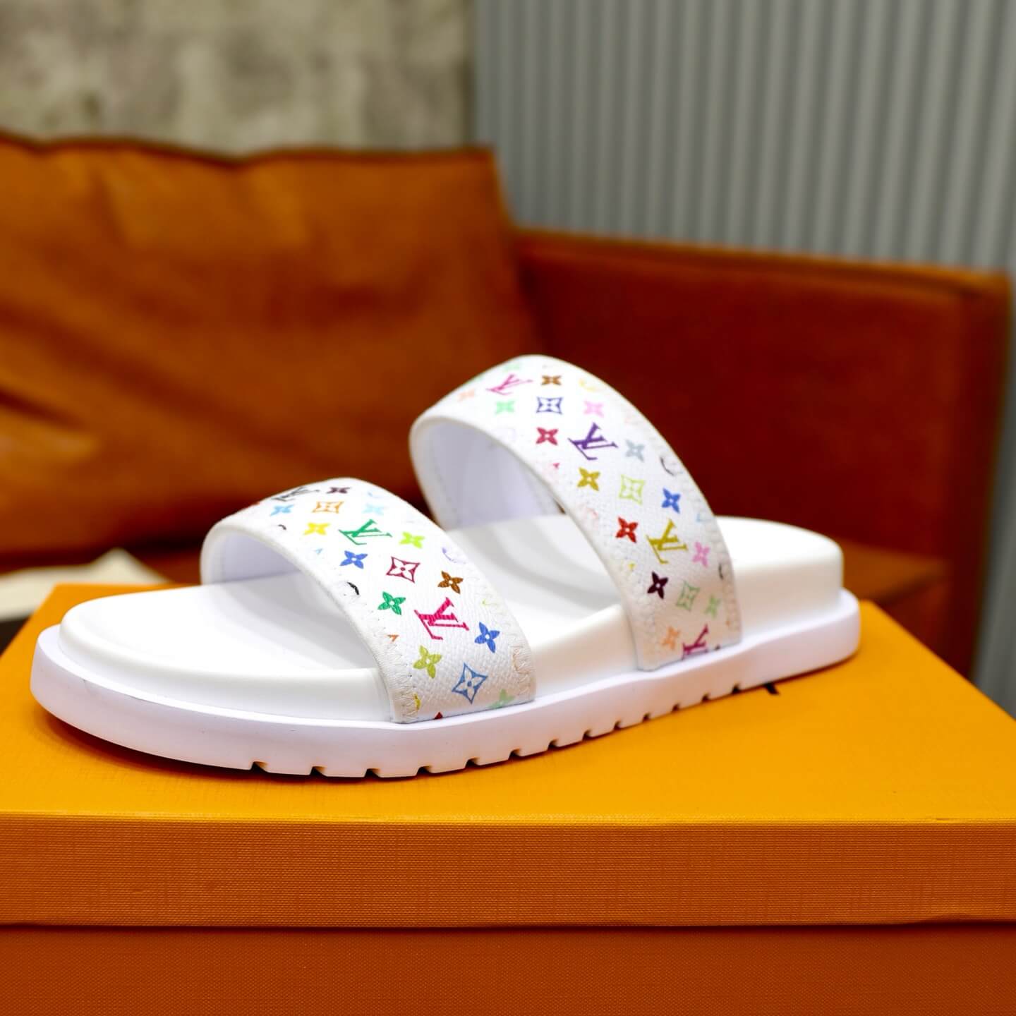 Pantuflas casuales de jacquard de colores