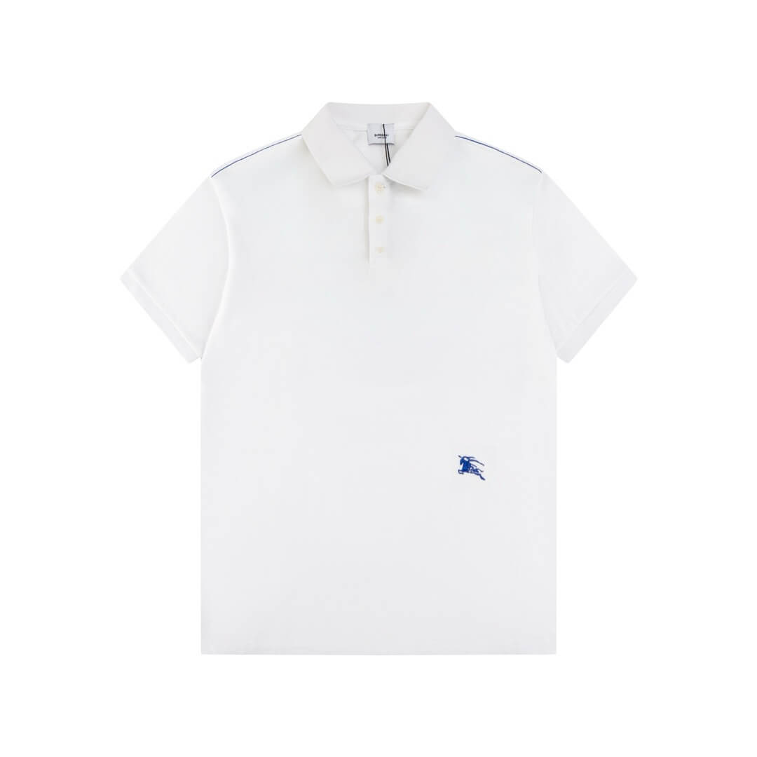 Camiseta polo con bordado de caballo de guerra en la cintura
