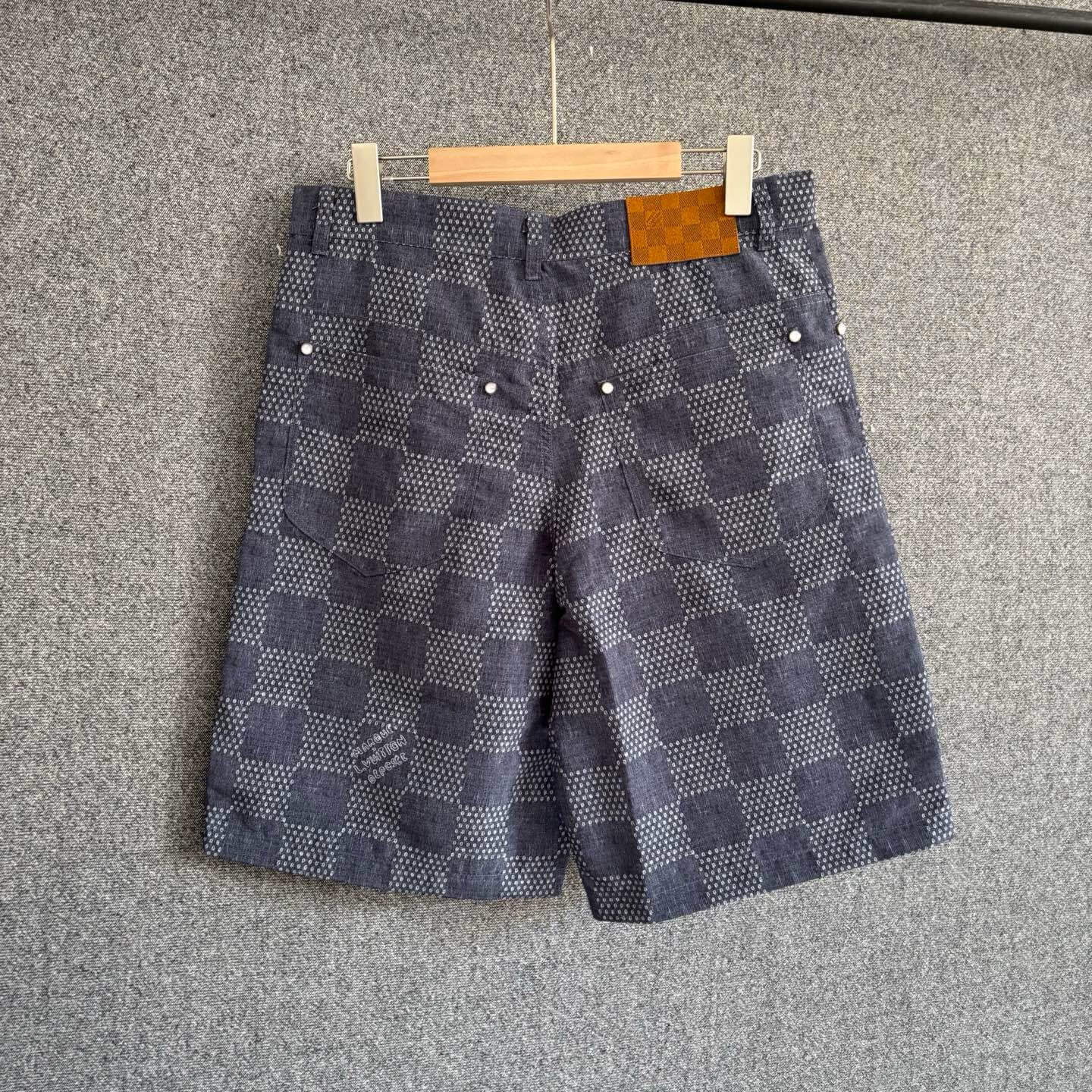 Short à carreaux