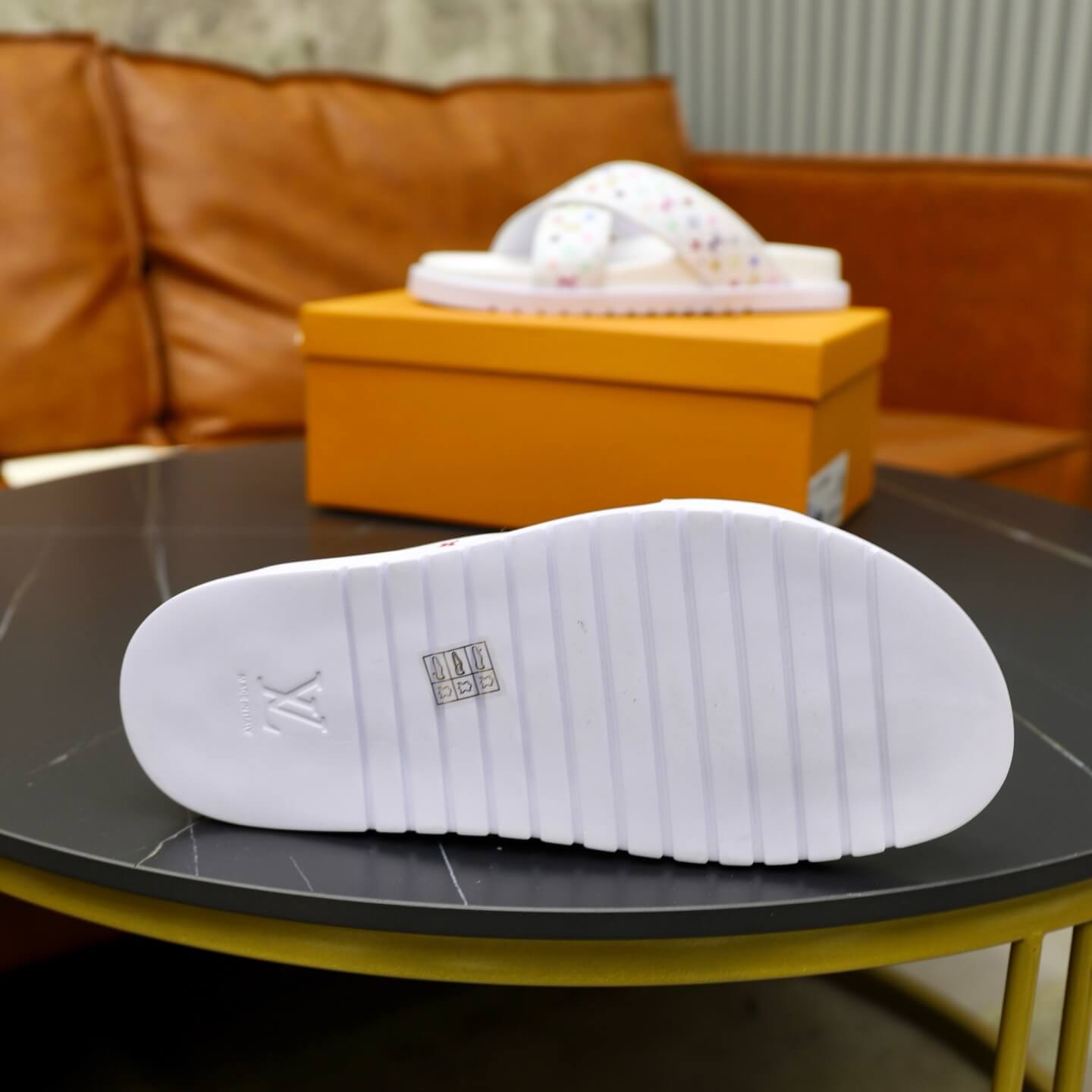 Pantuflas de jacquard de colores