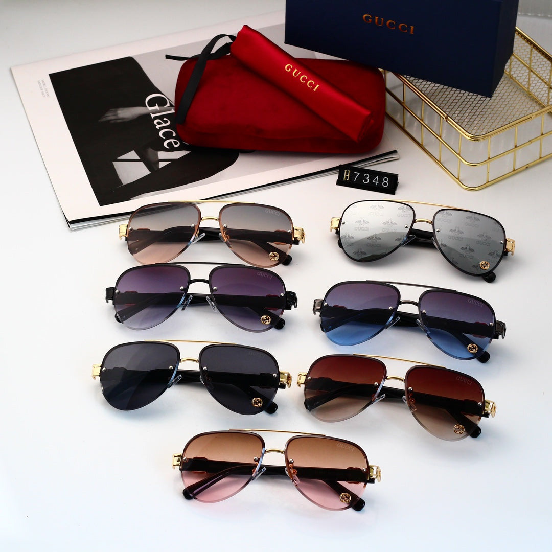 Gafas de sol de aviador con degradado