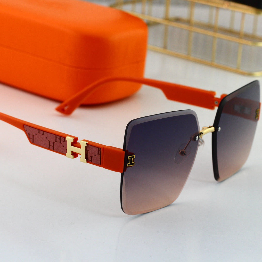 Gafas de sol sin marco con degradado de alta gama
