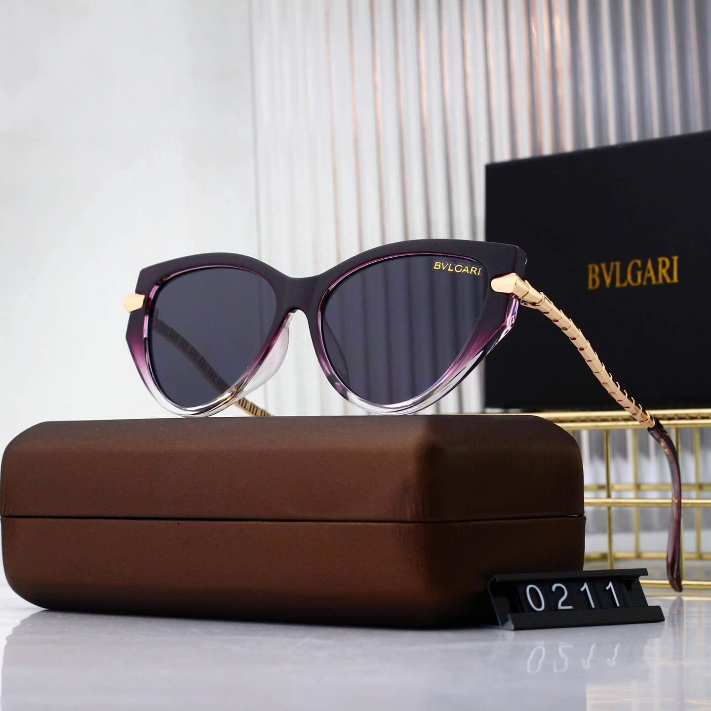 Gafas de sol estilo ojo de gato con patillas ligeramente curvadas y estilo retro chic