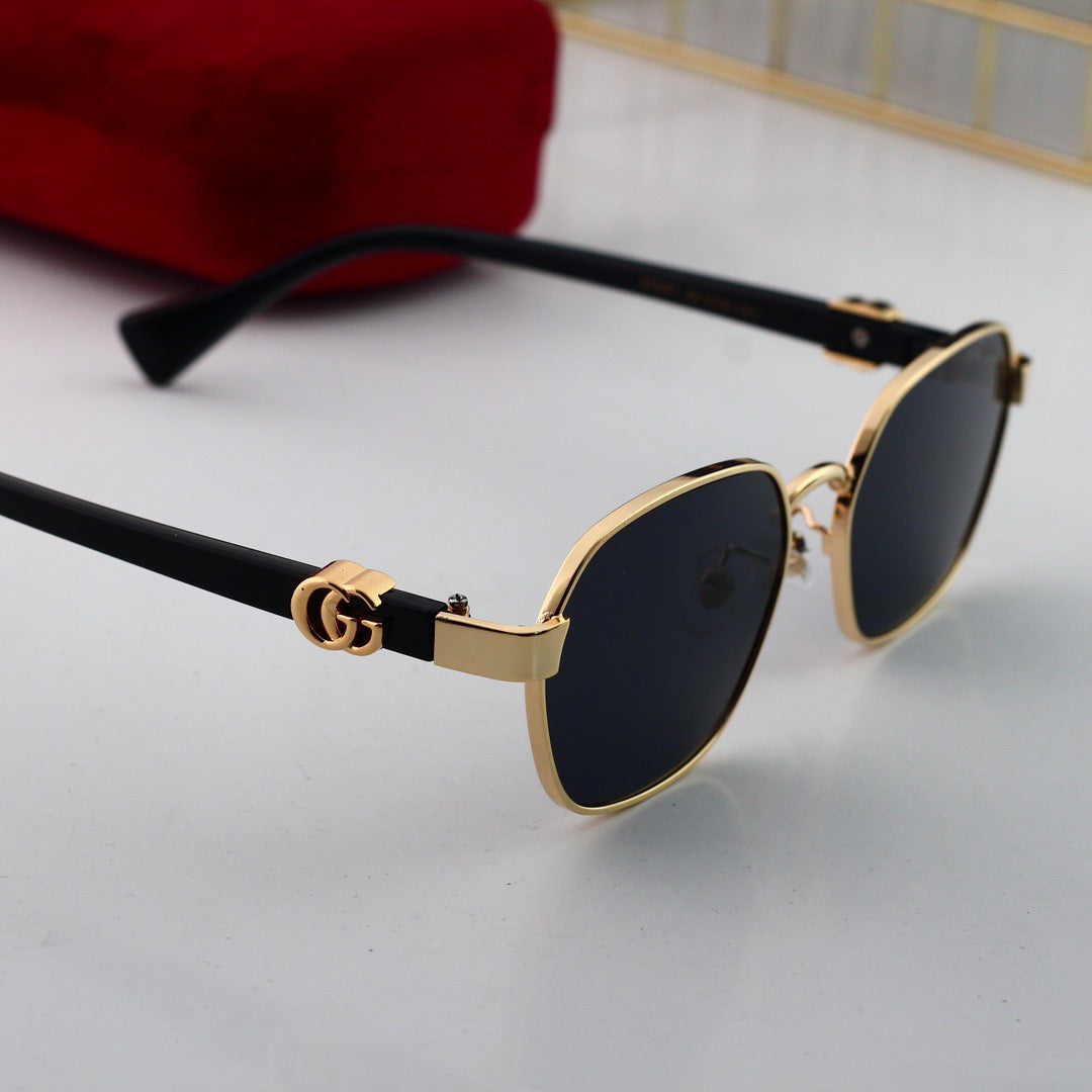 Gafas de sol vintage planas y ovaladas