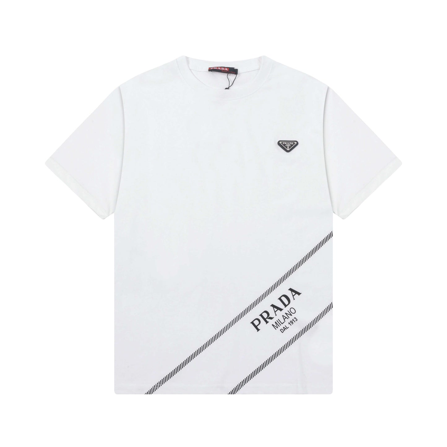 Camiseta clásica con estampado de triángulos