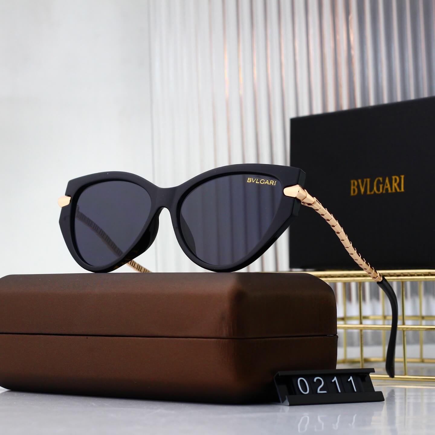 Gafas de sol estilo ojo de gato con patillas ligeramente curvadas y estilo retro chic