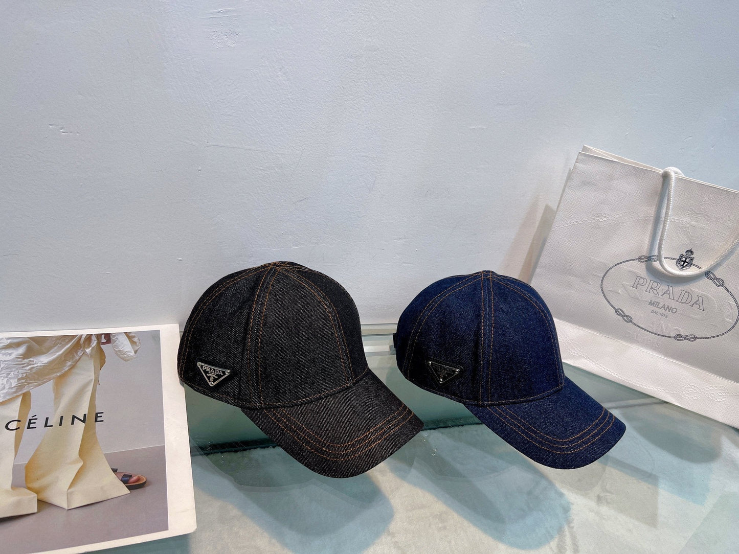 gorra de béisbol de mezclilla