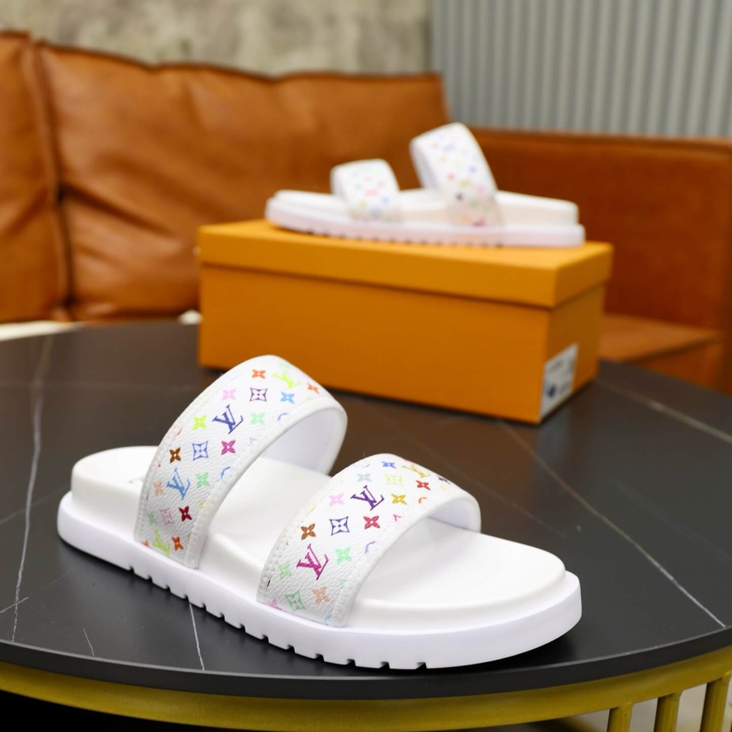 Pantuflas casuales de jacquard de colores