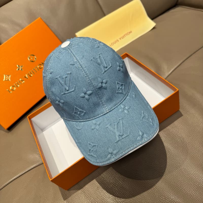 Gorra de béisbol de mezclilla en relieve
