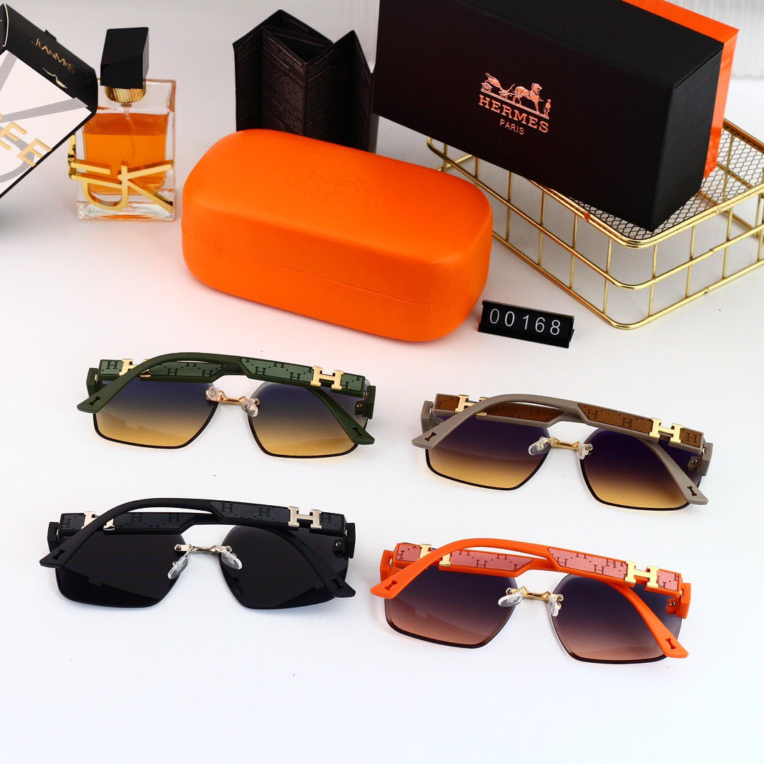 Gafas de sol sin marco con degradado de alta gama