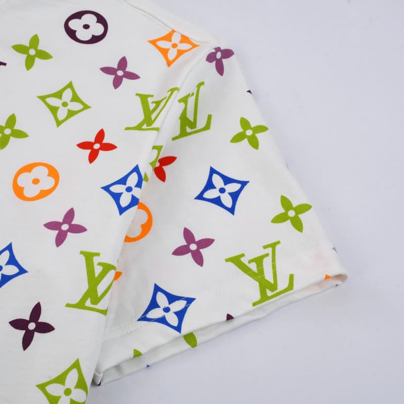 All-over Tricolor Print T-shirt