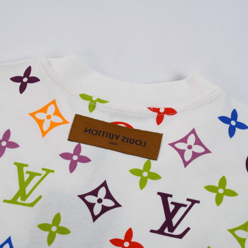 All-over Tricolor Print T-shirt