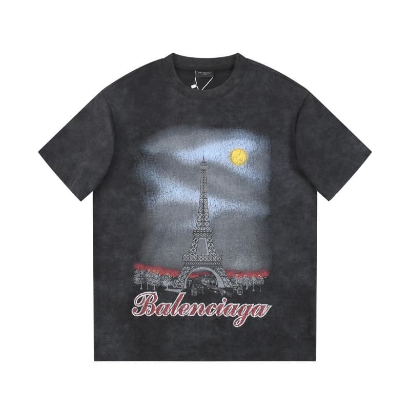 Night Tower Tie-Dye T-shirt