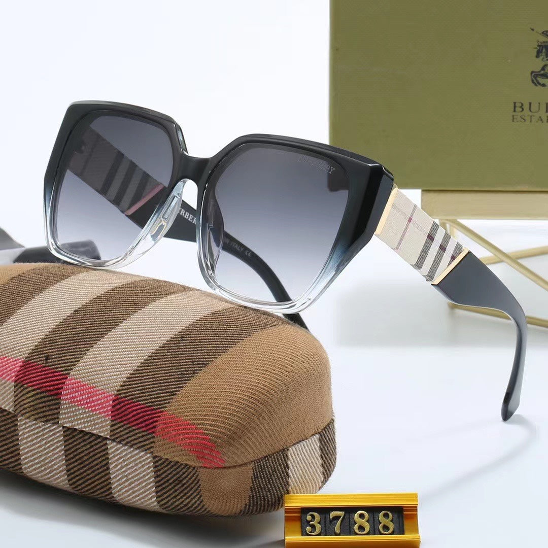 Gafas de sol clásicas con montura a cuadros