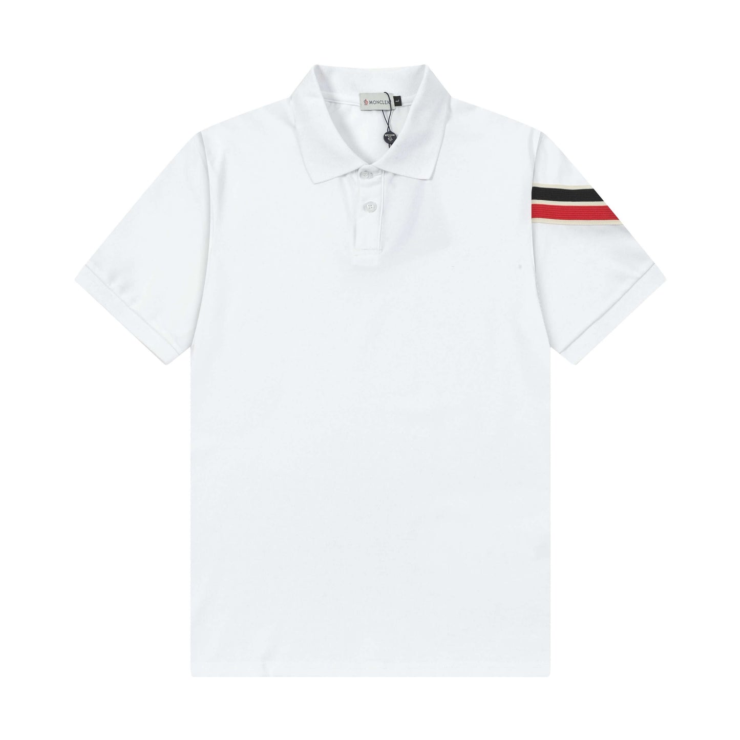 Polo de rayas en las mangas