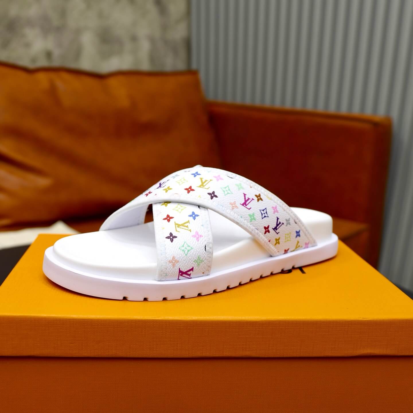 Pantuflas de jacquard de colores
