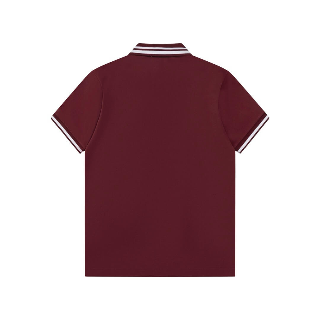 Camiseta polo con bordado de letras