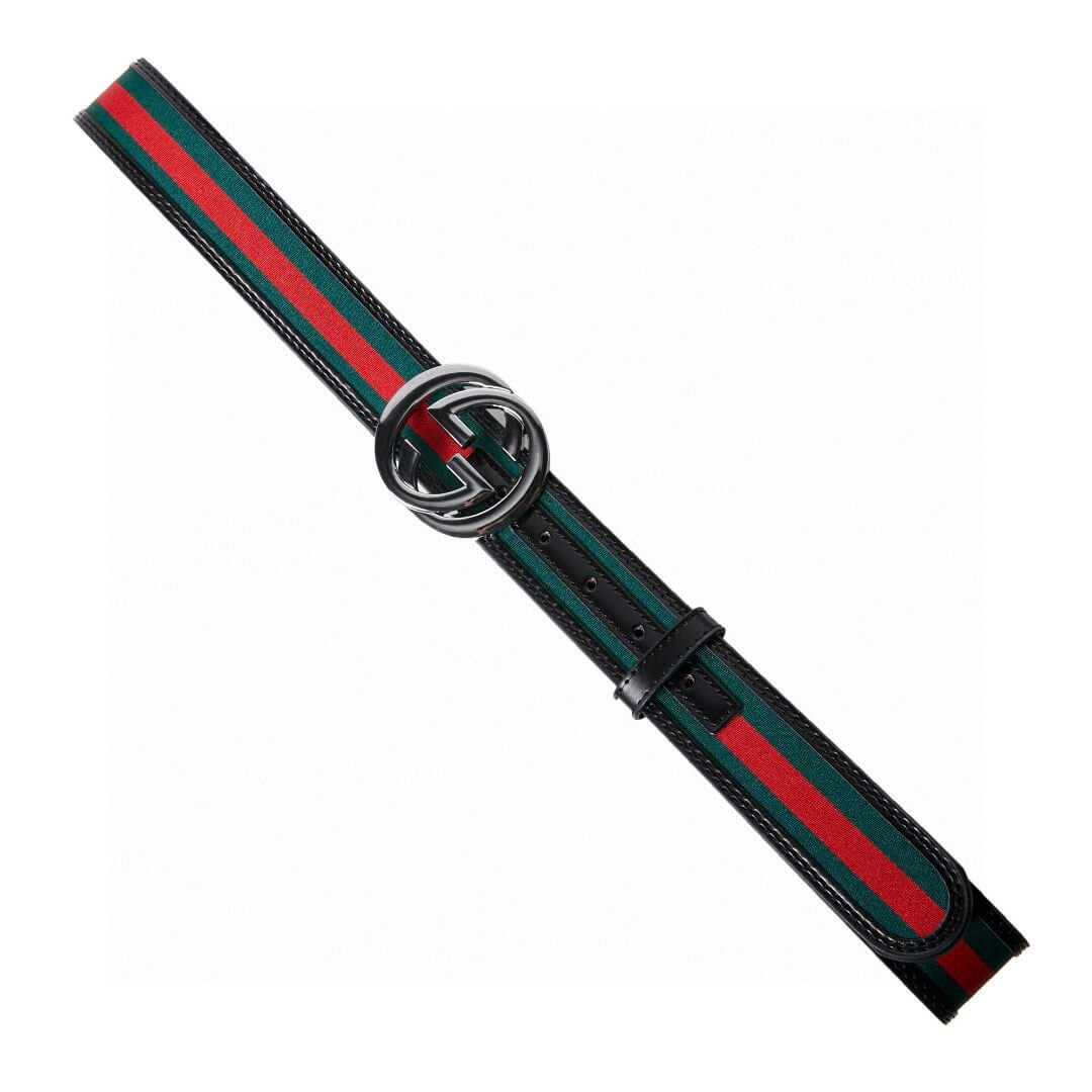 Ceinture contrastée rétro moderne rouge et verte