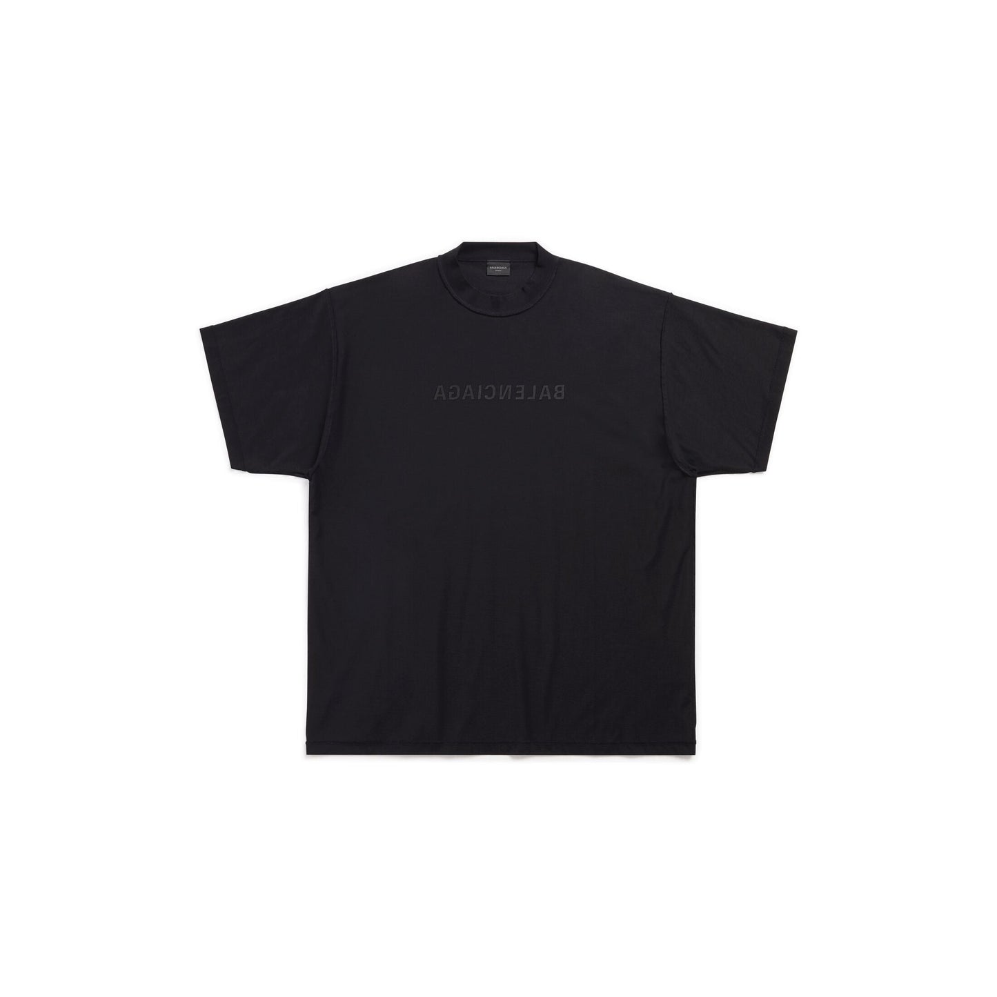 Mirror T-Shirt Oversized in black vintage jersey