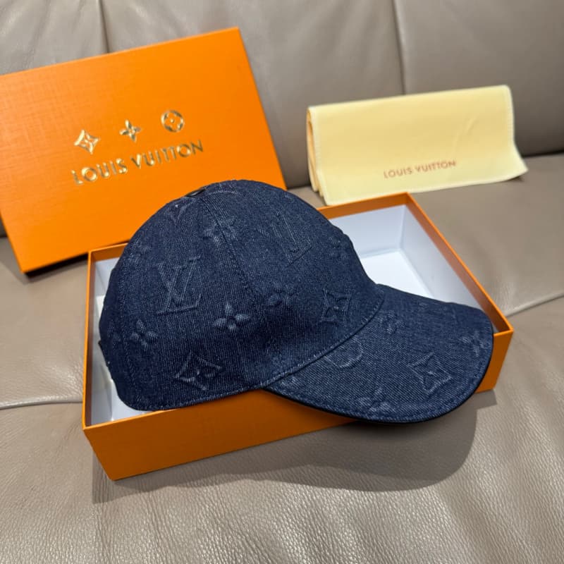 Gorra de béisbol de mezclilla en relieve