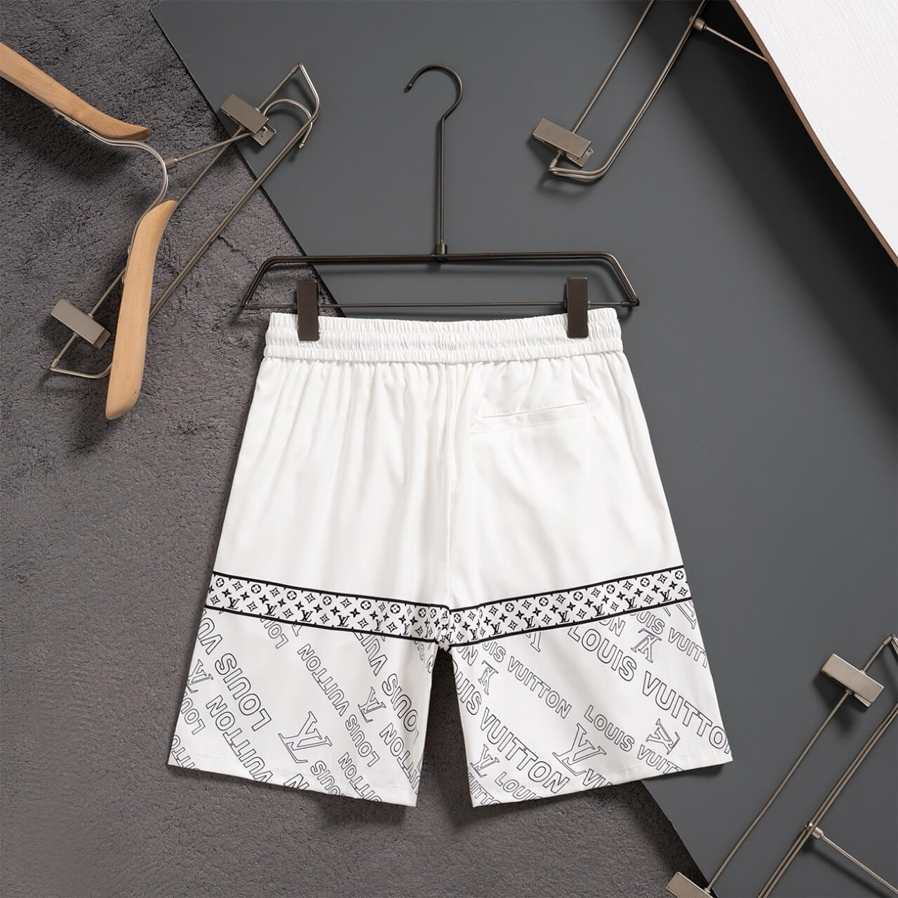 Short de plage blanc