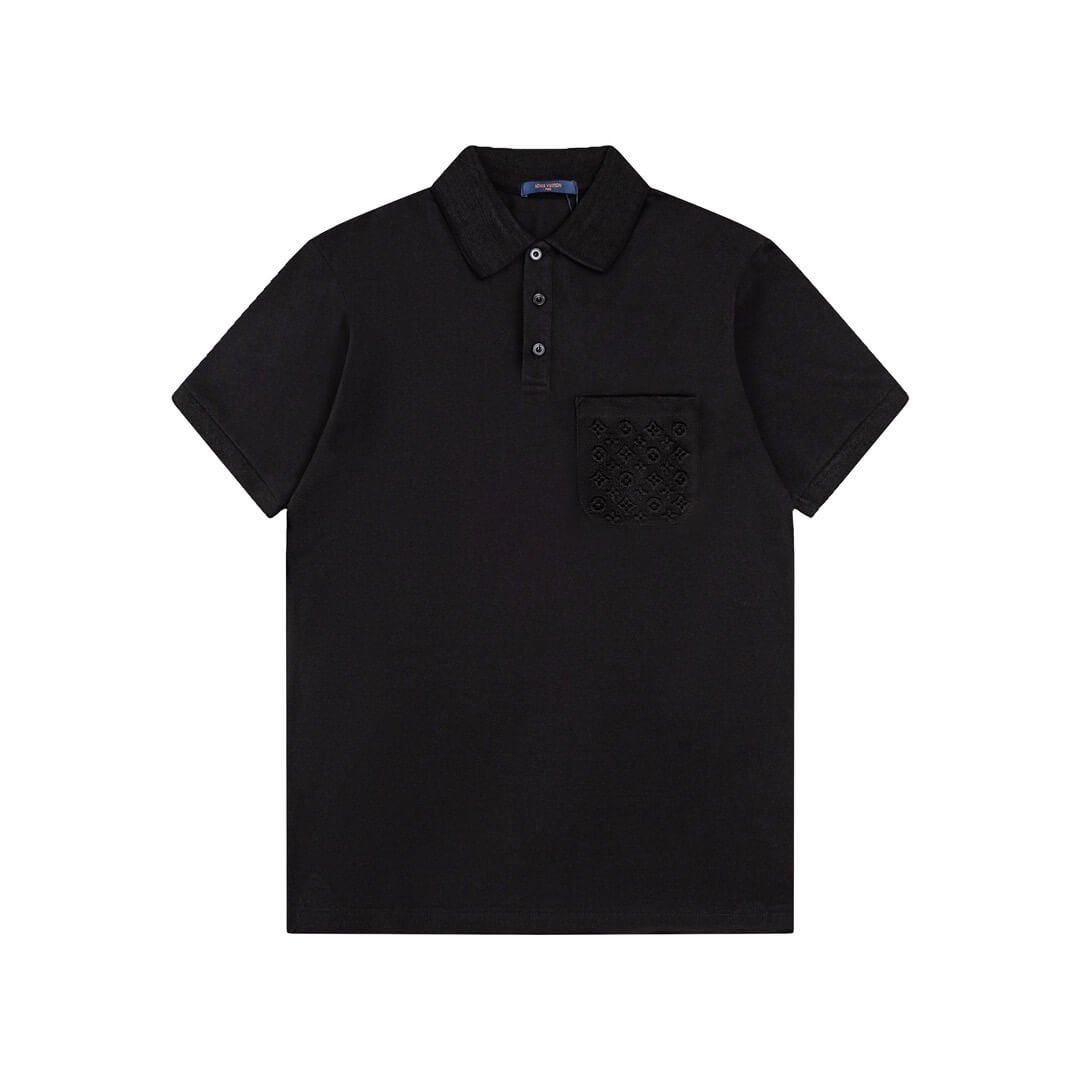 Camiseta polo con estampado de bolsillo