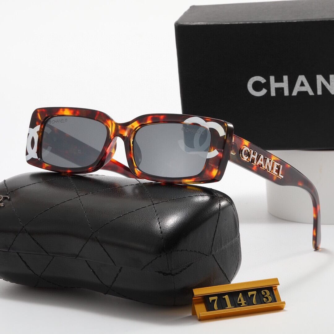 Gafas de sol con montura estrecha y estampado de letras retro
